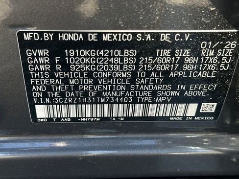 Used 2026 Honda HR-V LX image 33