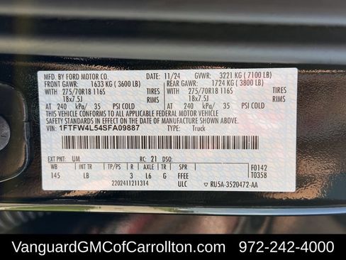 Used 2025 Ford F150 Tremor w/ Bed Utility Package AWD/4WD image 35