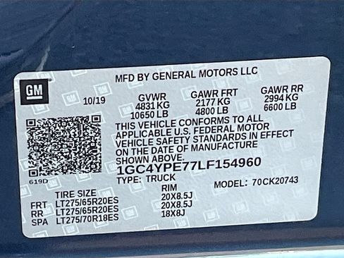 Used 2020 Chevrolet Silverado 2500 LTZ w/ LTZ Convenience Package AWD/4WD image 34