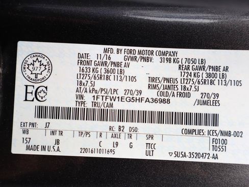 Used 2017 Ford F150 XLT w/ Equipment Group 302A Luxury AWD/4WD image 39