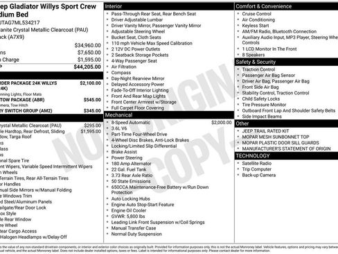 Used 2021 Jeep Gladiator Sport image 2