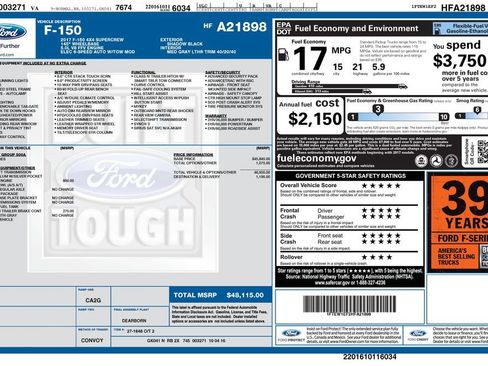 Used 2017 Ford F150 Lariat AWD/4WD image 34