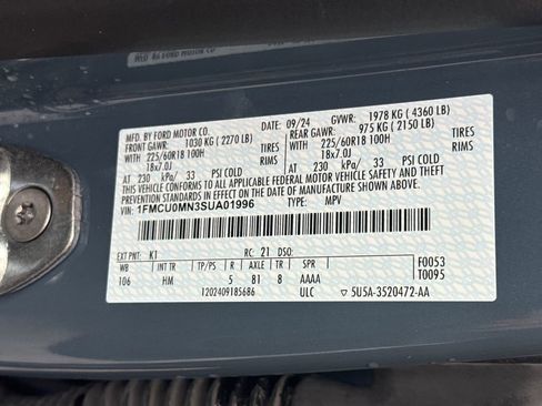 Used 2025 Ford Escape ST-Line w/ Tech Pack #1 image 24