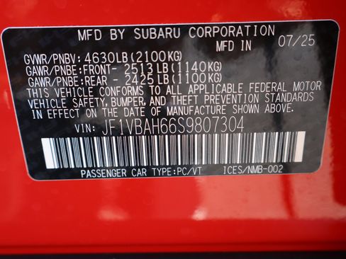 New 2025 Subaru WRX Premium w/ Popular Package #2A image 22