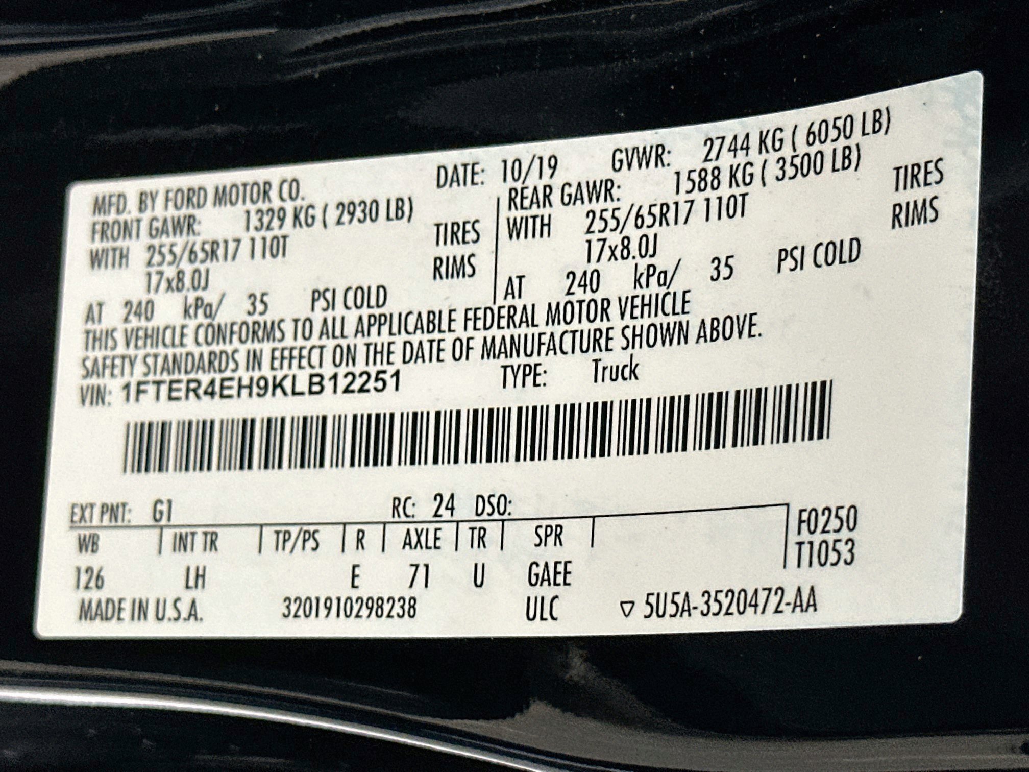 Used 2019 Ford Ranger XL w/ Equipment Group 101A Mid RWD image 12