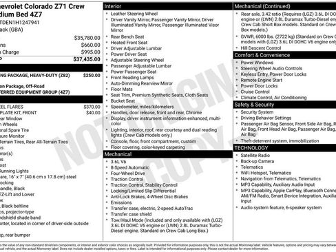 Certified 2017 Chevrolet Colorado Z71 image 11