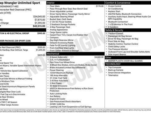 Used 2022 Jeep Wrangler Unlimited Sport image 3