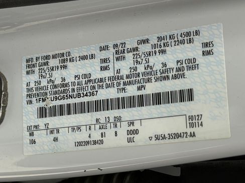 Used 2022 Ford Escape SE w/ SE Sport Appearance Package AWD/4WD image 28