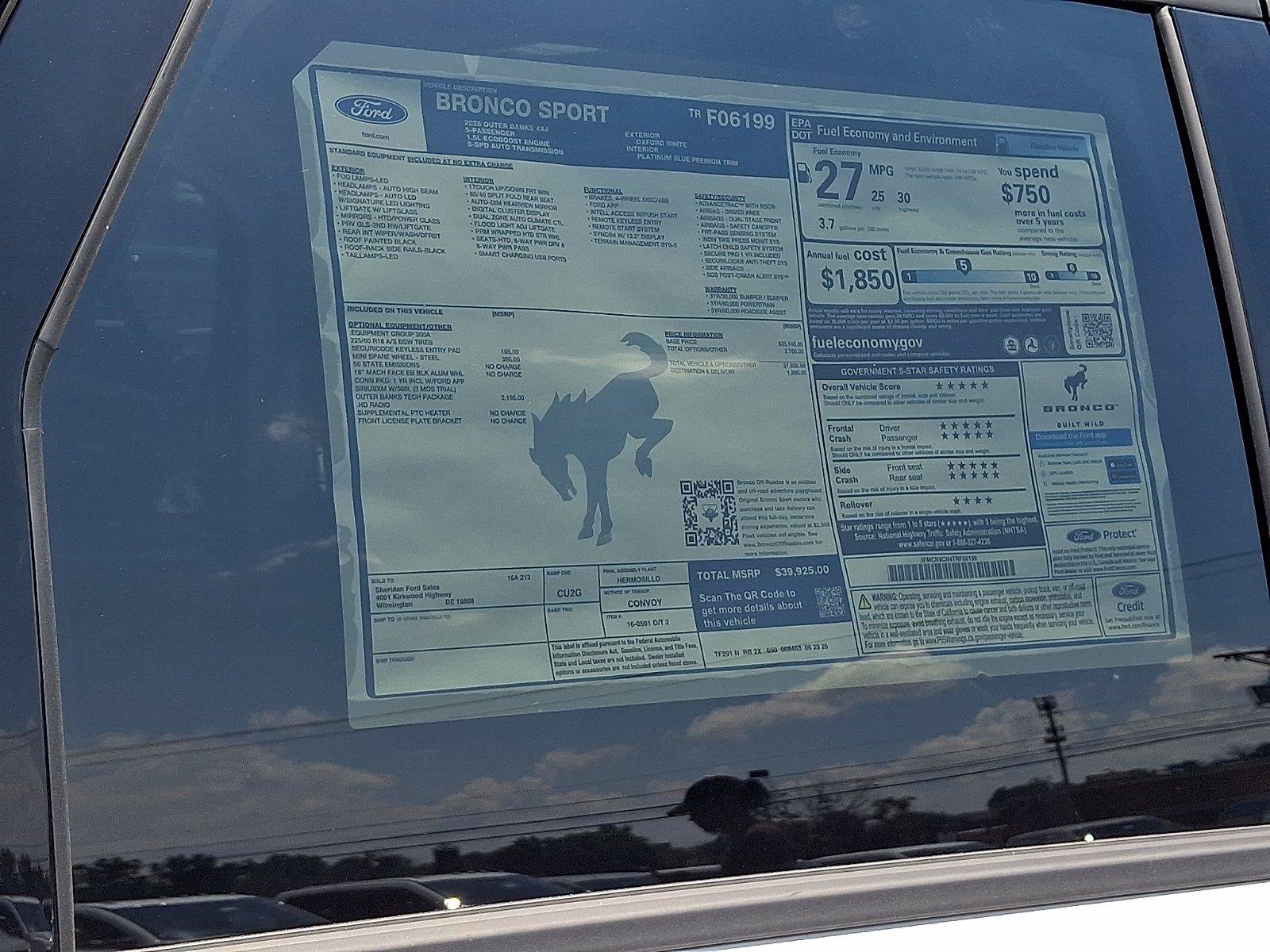 New 2026 Ford Bronco Sport Outer Banks w/ Outer Banks Tech Package+ AWD/4WD image 19
