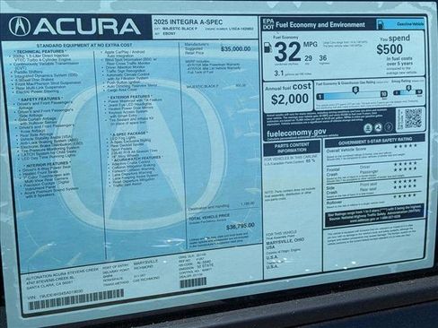 New 2025 Acura Integra A-Spec image 17