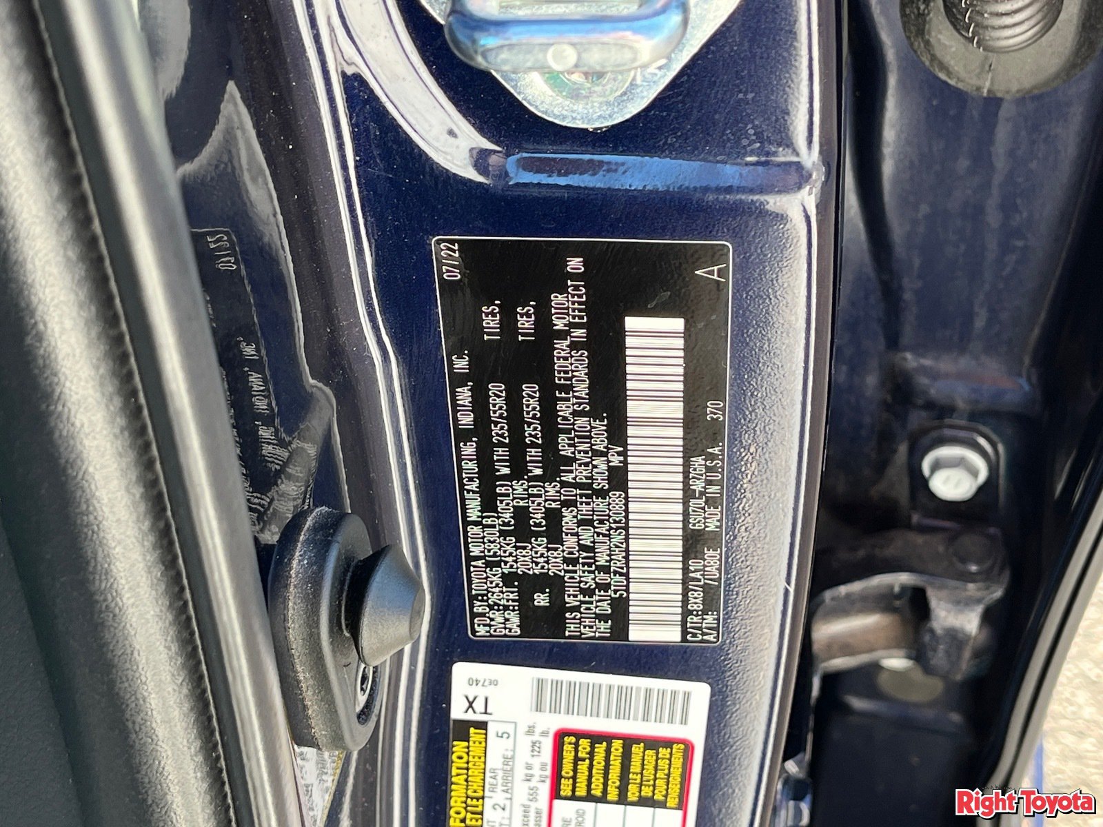 Used 2022 Toyota Highlander Platinum FWD image 34