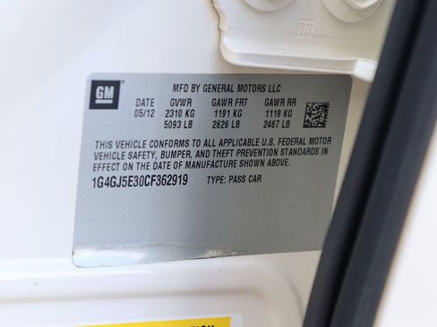 Used 2012 Buick LaCrosse Touring image 46