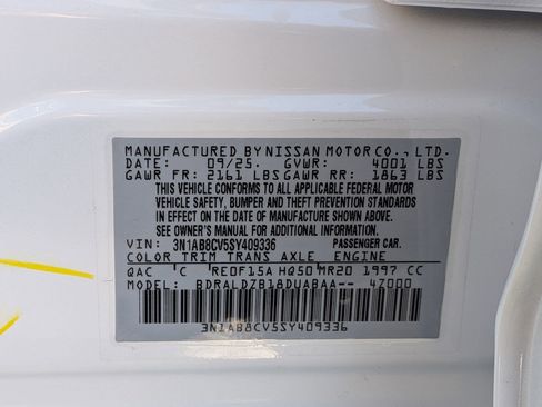 New 2025 Nissan Sentra SV w/ SV Premium Package image 34