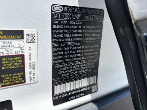 Used 2020 Land Rover Range Rover HSE AWD/4WD image 32