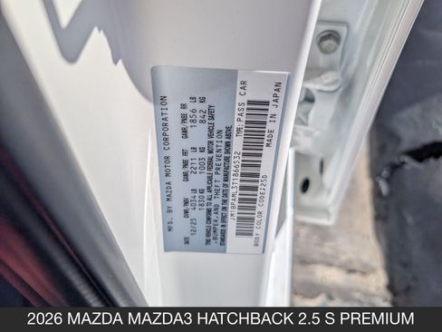 New 2026 MAZDA MAZDA3 2.5 S Hatchback w/ Premium Pkg image 32