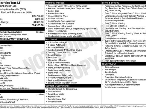 Used 2025 Chevrolet Trax LT w/ LT Convenience Package FWD image 32