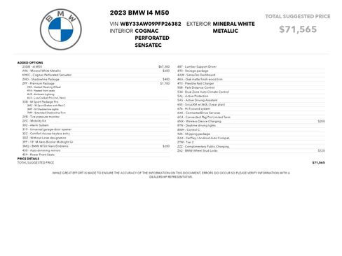 Used 2023 BMW i4 M50 w/ Premium Package image 86