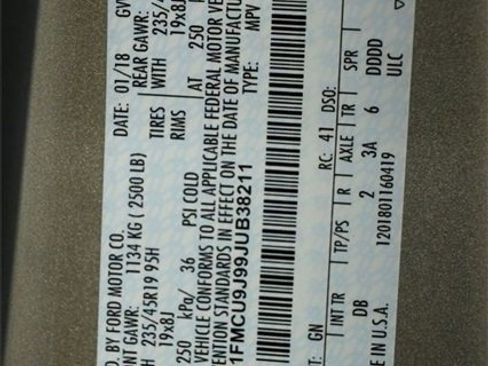 Certified 2018 Ford Escape Titanium w/ Ford Safe & Smart Package image 37