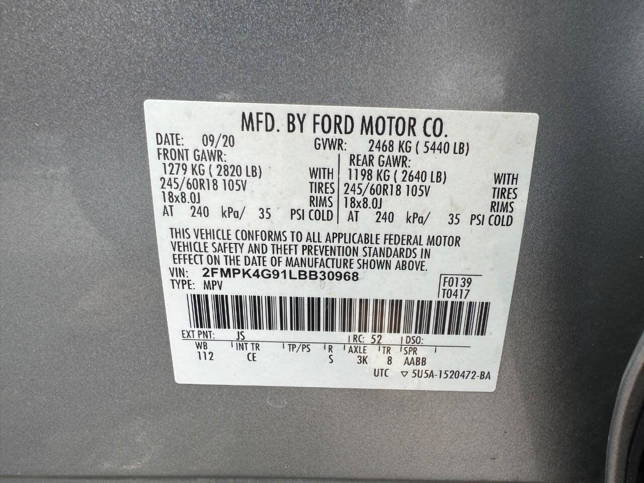 Used 2020 Ford Edge SE AWD/4WD image 27
