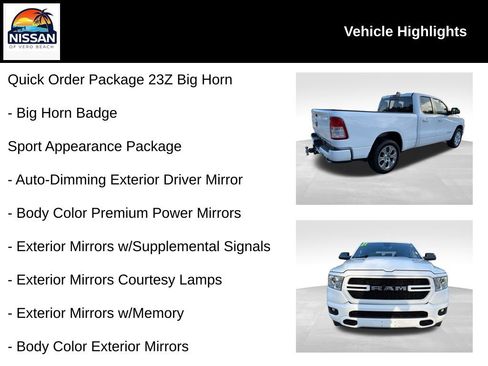 Used 2021 RAM 1500 Big Horn RWD image 19