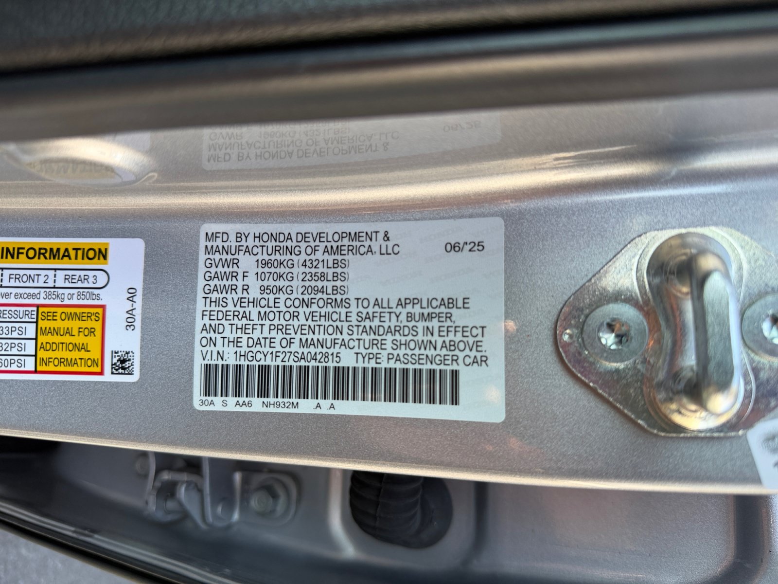 Used 2025 Honda Accord LX image 18