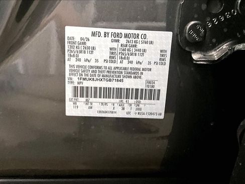 Certified 2026 Ford Explorer Tremor w/ Tremor Convenience Package AWD/4WD image 18