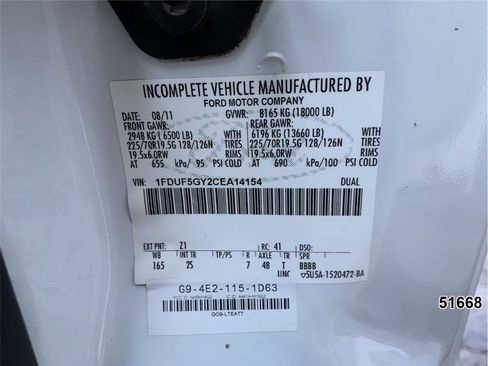 Used 2012 Ford F550 Regular Cab w/ PWR Equipment Group image 17