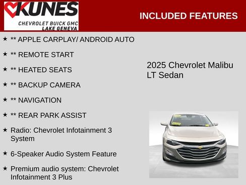 Used 2025 Chevrolet Malibu LT image 2