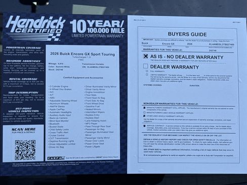 Used 2026 Buick Encore GX Sport Touring w/ Comfort Package image 36