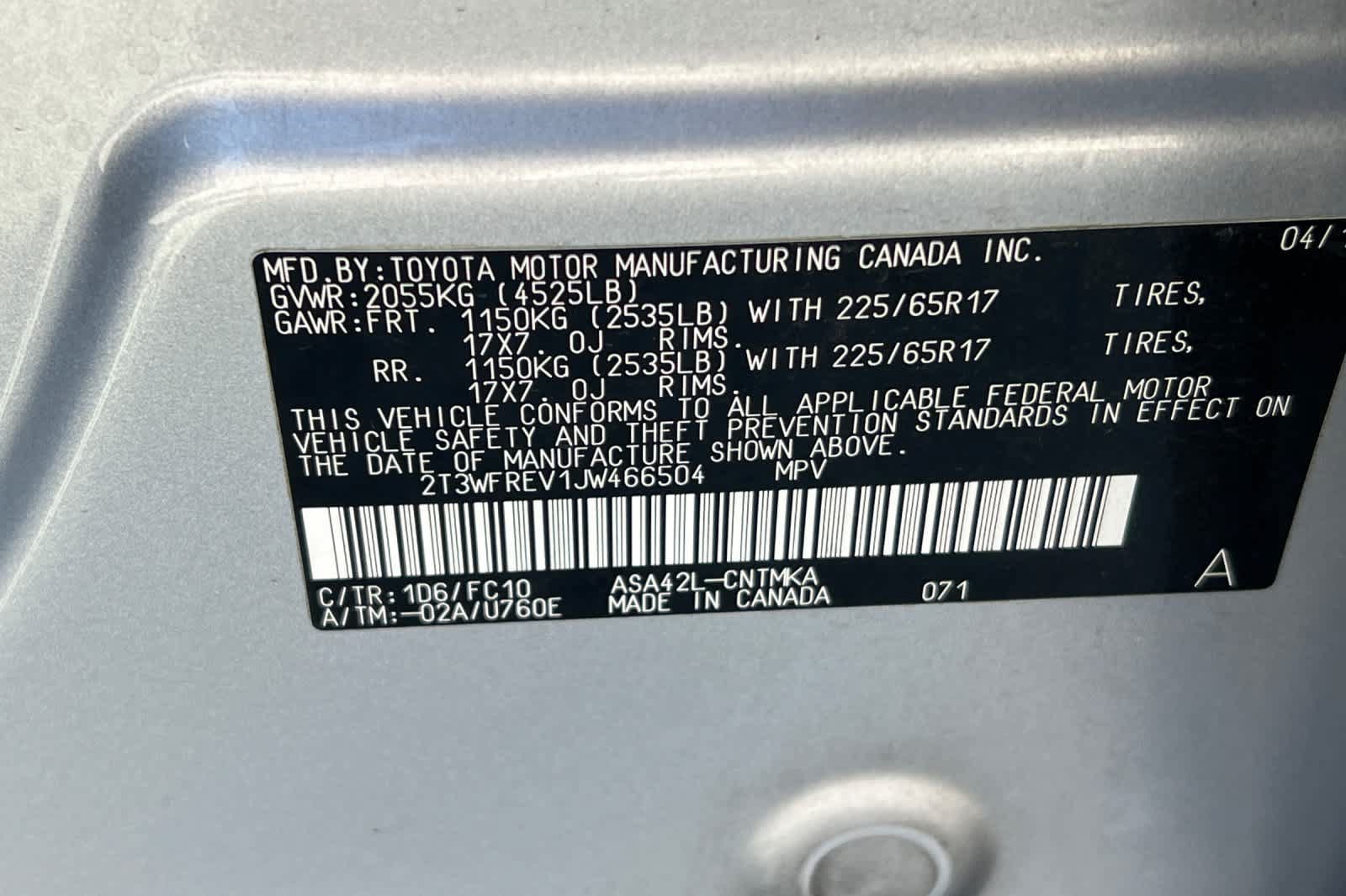 Used 2018 Toyota RAV4 XLE FWD image 29