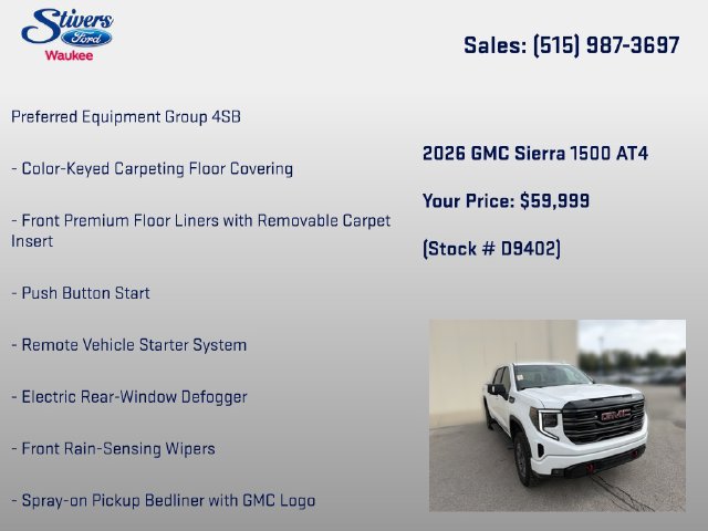 Used 2026 GMC Sierra 1500 AT4 AWD/4WD image 16
