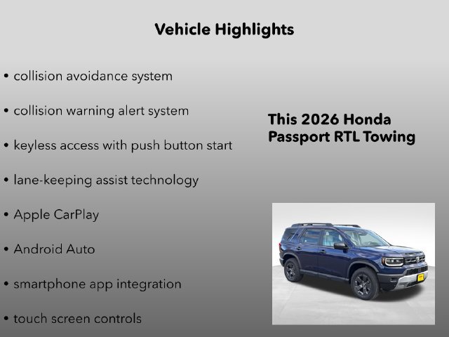 New 2026 Honda Passport RTL image 10