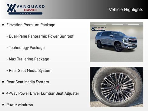 Used 2025 GMC Yukon Elevation w/ Elevation Premium Package AWD/4WD image 16