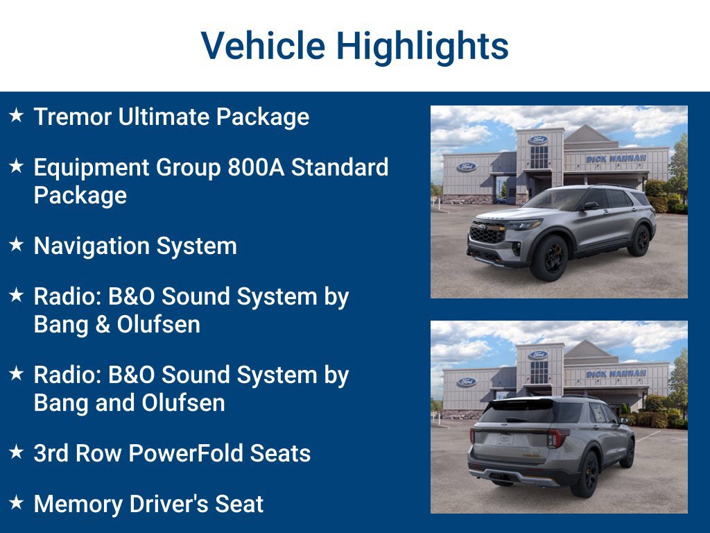 New 2026 Ford Explorer Tremor w/ Tremor Ultimate Package AWD/4WD image 3