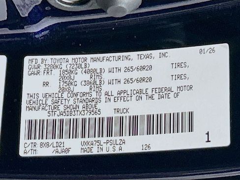 New 2026 Toyota Tundra Limited image 29