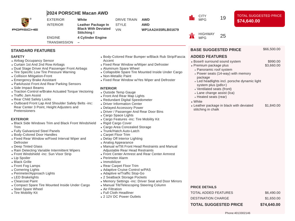 Used 2024 Porsche Macan AWD/4WD image 6