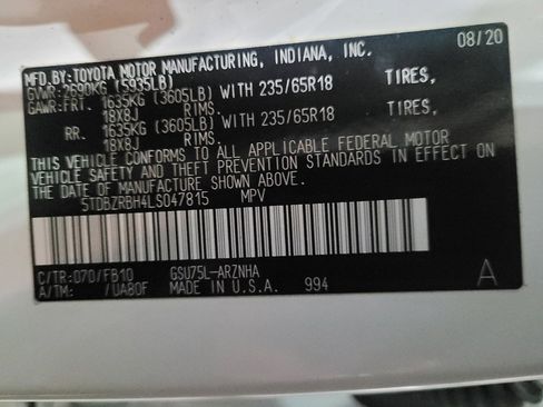 Used 2020 Toyota Highlander L image 33