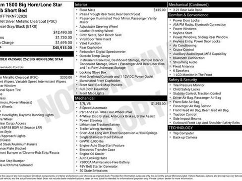 Used 2019 RAM 1500 Big Horn image 18