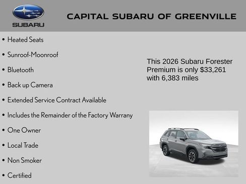 Certified 2026 Subaru Forester Premium AWD/4WD image 4