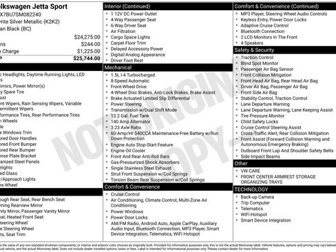 Certified 2025 Volkswagen Jetta Sport image 28