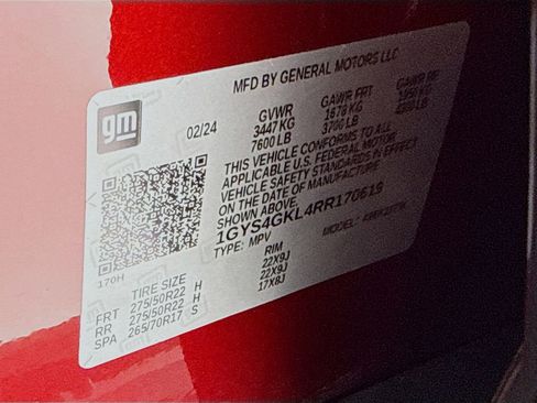 Used 2024 Cadillac Escalade Sport Platinum w/ LPO, Floor Liner Package image 12