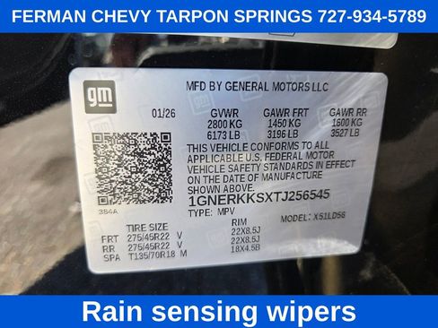 New 2026 Chevrolet Traverse High Country w/ LPO, Floor Liner Package image 23