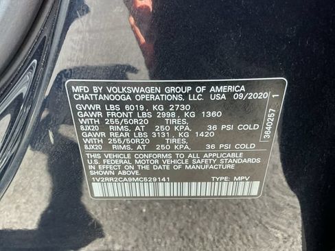 Used 2021 Volkswagen Atlas SE AWD/4WD image 25