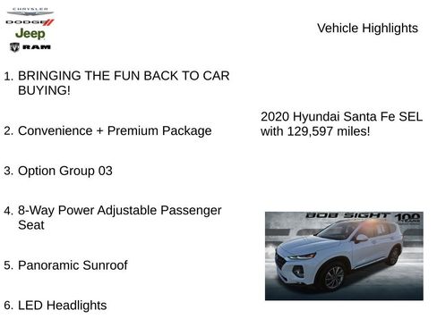 Used 2020 Hyundai Santa Fe SEL w/ Convenience + Premium Package image 3