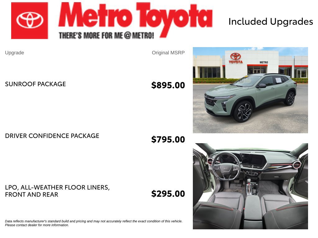 Used 2024 Chevrolet Trax RS w/ Sunroof Package FWD image 4