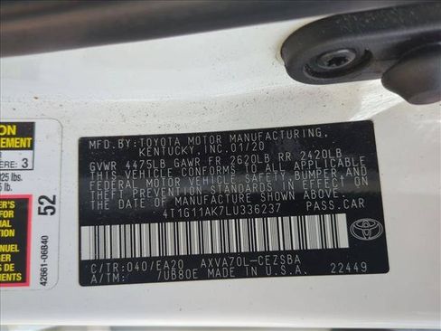 Used 2020 Toyota Camry SE FWD image 15