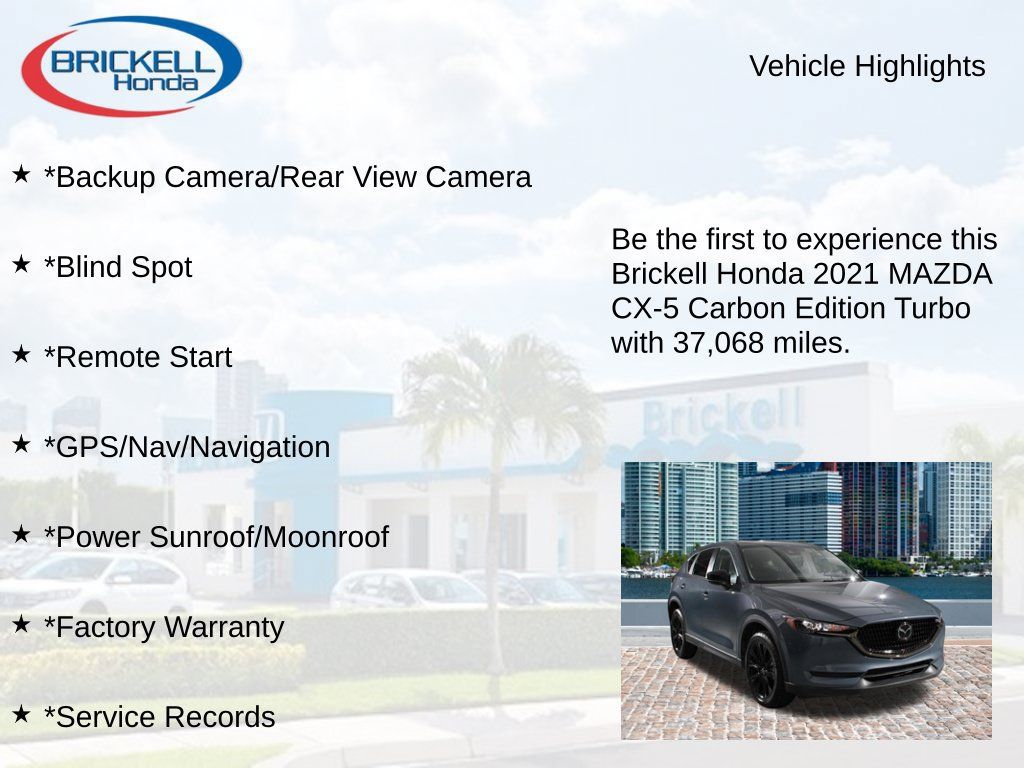Used 2021 MAZDA CX-5 Carbon Edition AWD/4WD image 8