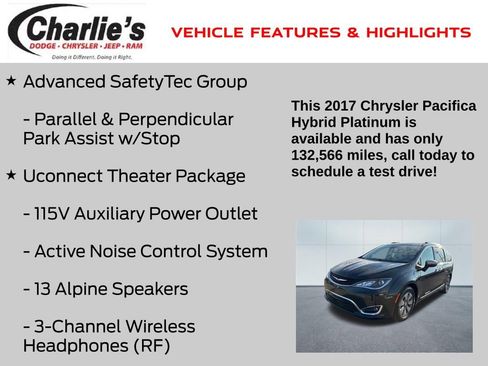 Used 2017 Chrysler Pacifica Platinum image 12