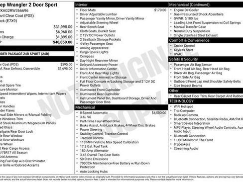 Used 2024 Jeep Wrangler Sport AWD/4WD image 7