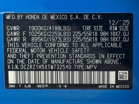 New 2026 Honda HR-V Sport image 20